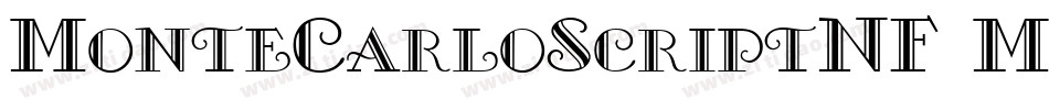 MonteCarloScriptNF Medium字体转换